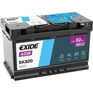 Exide 110 AGM Car Battery 82Ah EK820